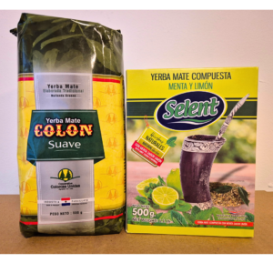 Zestaw Yerba Mate. Colon Suave + Selent Menta Limon. 2x500g