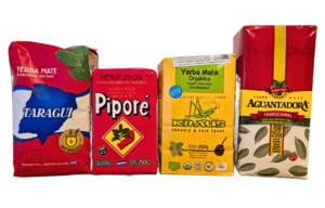 Zestaw argentyńskich Yerba Mate - Pipore + Kraus + Aguantadora + Taragui. 4x250g