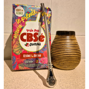 Zestaw Yerba Mate CBSe Guarana, bombilla i naczynie