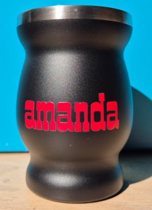 Amanda naczynie ze stali nierdzewnej 220 ml – czarne